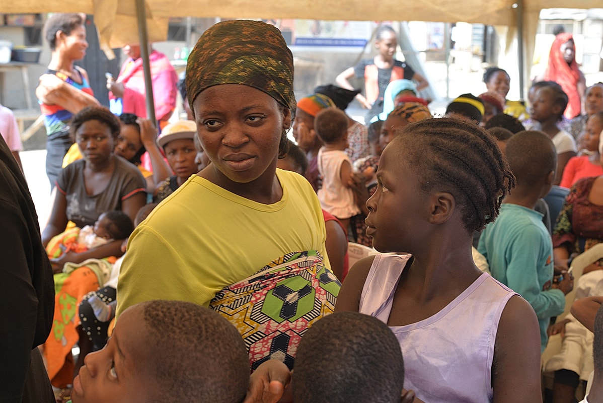 Group of people in a community gathering.