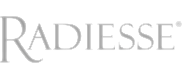 Radiesse logo on a black background