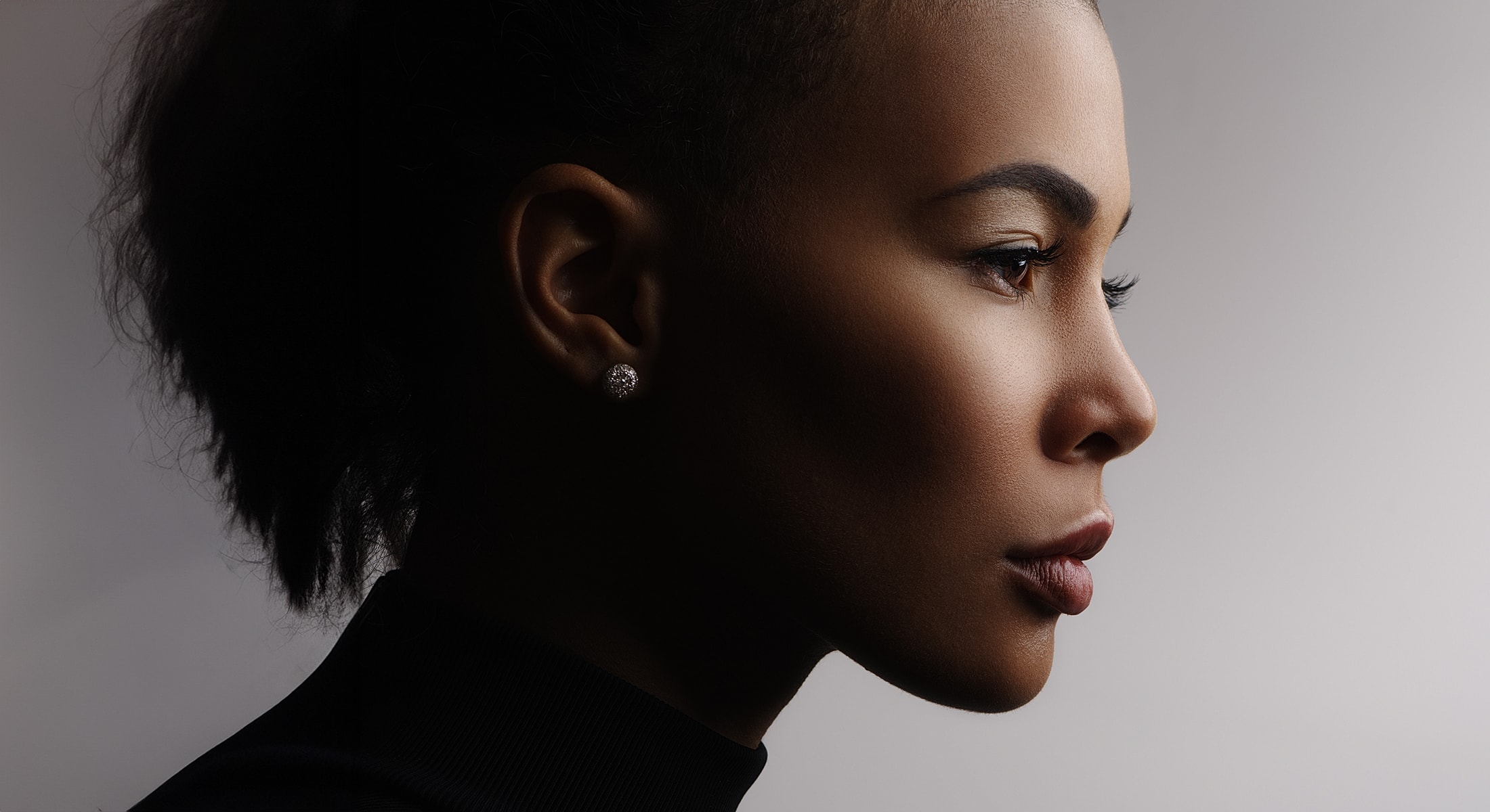 Abuja Non-Surgical Facelift model with elegant features.